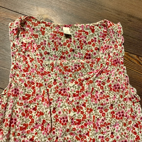 Floral Sheer Tank Top - Small - Picture 4 of 9